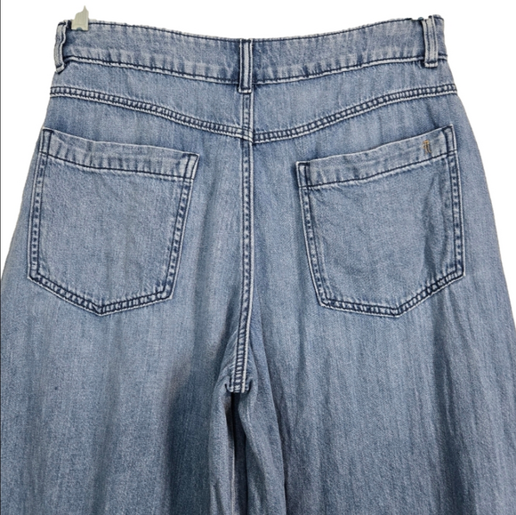 Anthropology Pilcro Super-Wide-Leg High-Rise Jeans, Size 30 ~ EUC - Picture 11 of 16